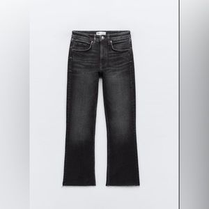 Zara mid-rise flare jeans